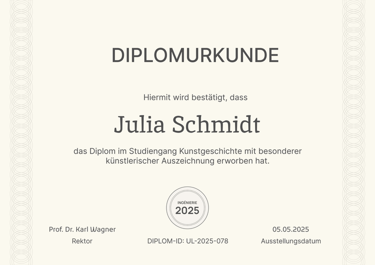 Formelle unaufdringliche Diplom Vorlage Formelle unaufdringliche Diplom Vorlage