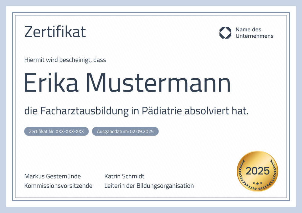 Schlichte Diplom Vorlage – Querformat Schlichte Diplom Vorlage – Querformat