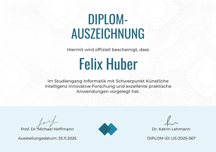 Professionelle elegante Diplom Vorlage Professionelle elegante Diplom Vorlage