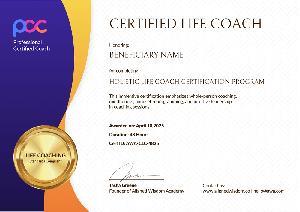 Free Life Coaching Certificate Template - Landscape Free Life Coaching Certificate Template - Landscape