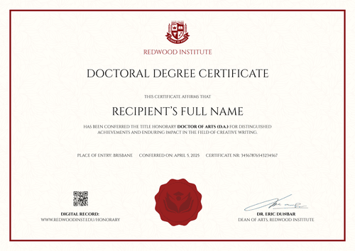 Regal PhD Certificate Template – Landscape Regal PhD Certificate Template – Landscape