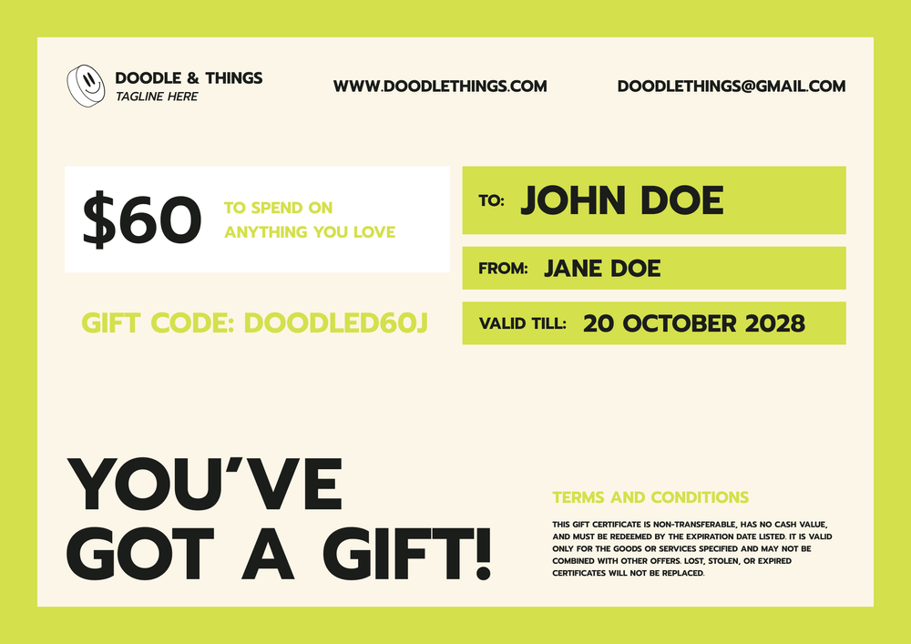 Free Fun Gift Certificate Template - Landscape Free Fun Gift Certificate Template - Landscape