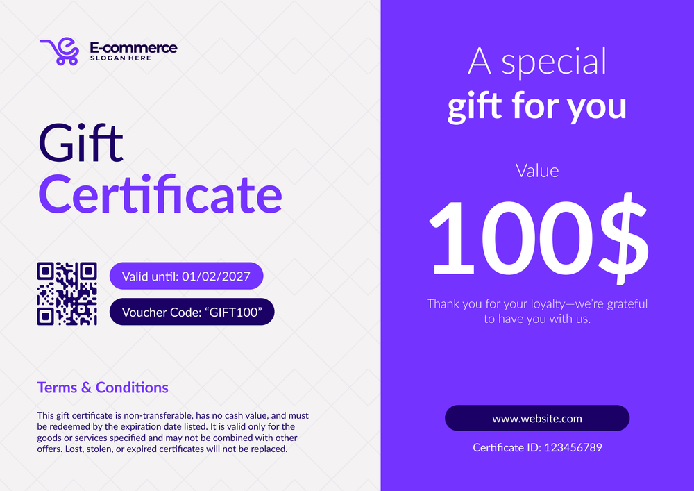 Free Vibrant Gift Certificate Template – Landscape Free Vibrant Gift Certificate Template – Landscape
