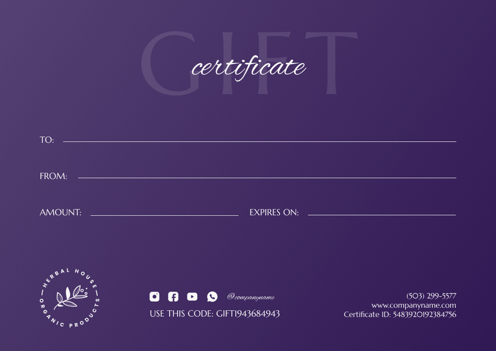 Free Premium Gift Certificate Template – Landscape Free Premium Gift Certificate Template – Landscape