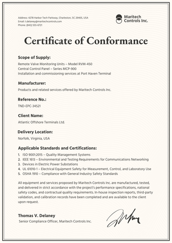 Free Refined Certificate of Conformance Template – Portrait Free Refined Certificate of Conformance Template – Portrait