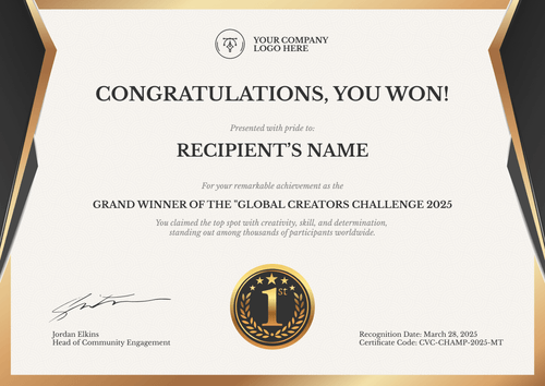 Free Professional Certificate of Congratulations Template – Landscape Free Professional Certificate of Congratulations Template – Landscape