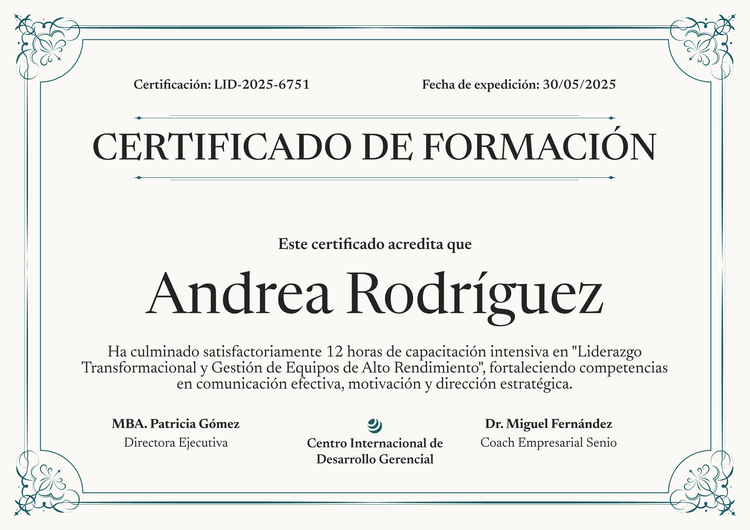 Modelo de certificado de capacitación simple y elegante Modelo de certificado de capacitación simple y elegante