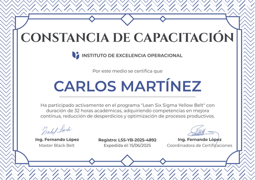 Modelo de certificado de capacitación enmarcado – Horizontal Modelo de certificado de capacitación enmarcado – Horizontal