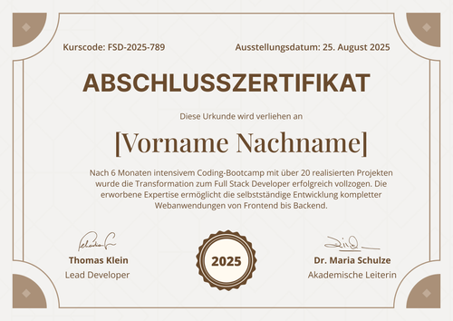 Klassische Abschlusszertifikat Vorlage – Querformat Klassische Abschlusszertifikat Vorlage – Querformat