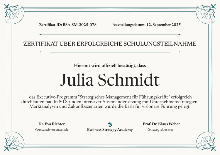 Schlichte elegante Schulungszertifikat Vorlage Schlichte elegante Schulungszertifikat Vorlage