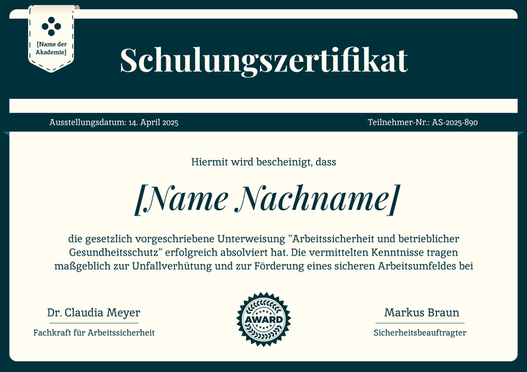 Formelle akademische Schulungszertifikat Vorlage Formelle akademische Schulungszertifikat Vorlage