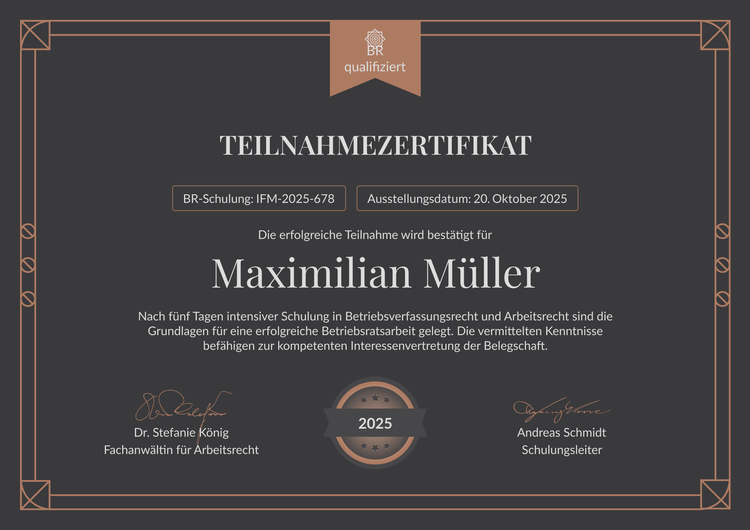 Dunkle professionelle Schulungszertifikat Vorlage Dunkle professionelle Schulungszertifikat Vorlage