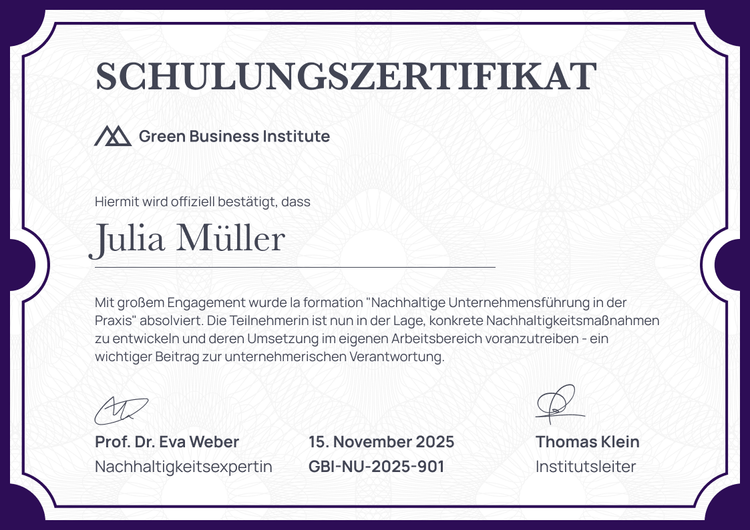 Saubere professionelle Schulungszertifikat Vorlage Saubere professionelle Schulungszertifikat Vorlage