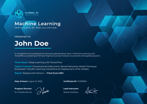Free Modern AI Certificate Template - Landscape Free Modern AI Certificate Template - Landscape