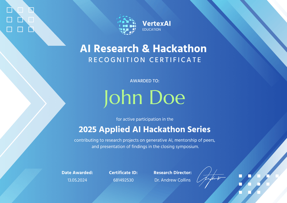 Free Simple AI Certificate Template – Landscape Free Simple AI Certificate Template – Landscape