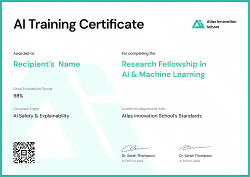Professional AI Certificate Template – Landscape Professional AI Certificate Template – Landscape