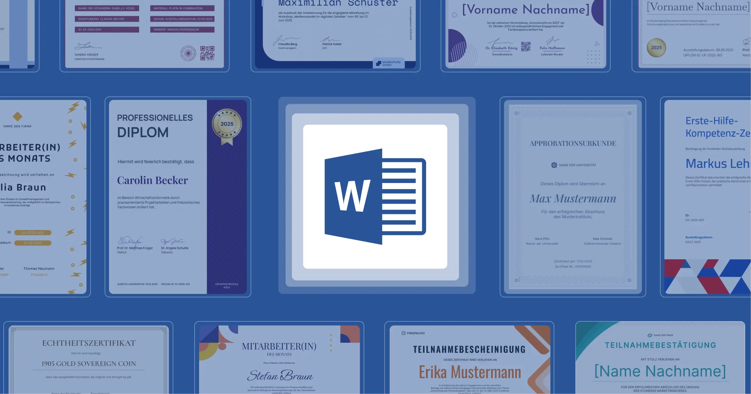 23 kostenlose Word Zertifikat Vorlagen 2025 (+ Zertifikate) cover image 23 kostenlose Word Zertifikat Vorlagen 2025 (+ Zertifikate) cover image