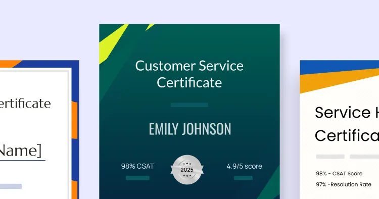 15 Customer Service Certificate Templates cover image 15 Customer Service Certificate Templates cover image