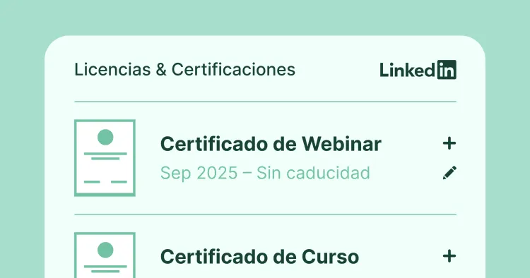Cómo añadir certificado a LinkedIn y destacar tu perfil cover image Cómo añadir certificado a LinkedIn y destacar tu perfil cover image