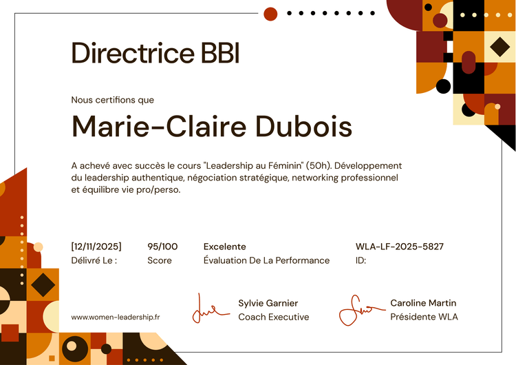 Modèle certificat de cours unique et moderne Modèle certificat de cours unique et moderne