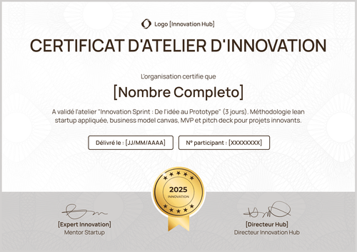 Certificat atelier organisé – Paysage Certificat atelier organisé – Paysage