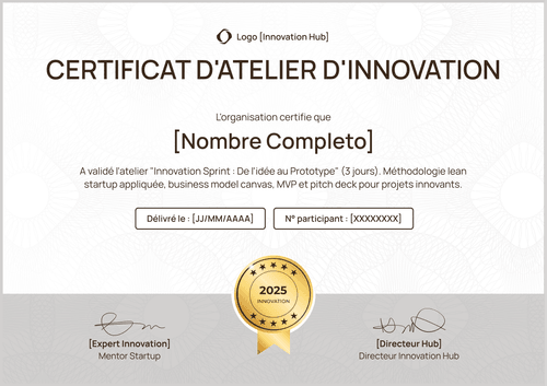 Certificat atelier organisé – Paysage Certificat atelier organisé – Paysage