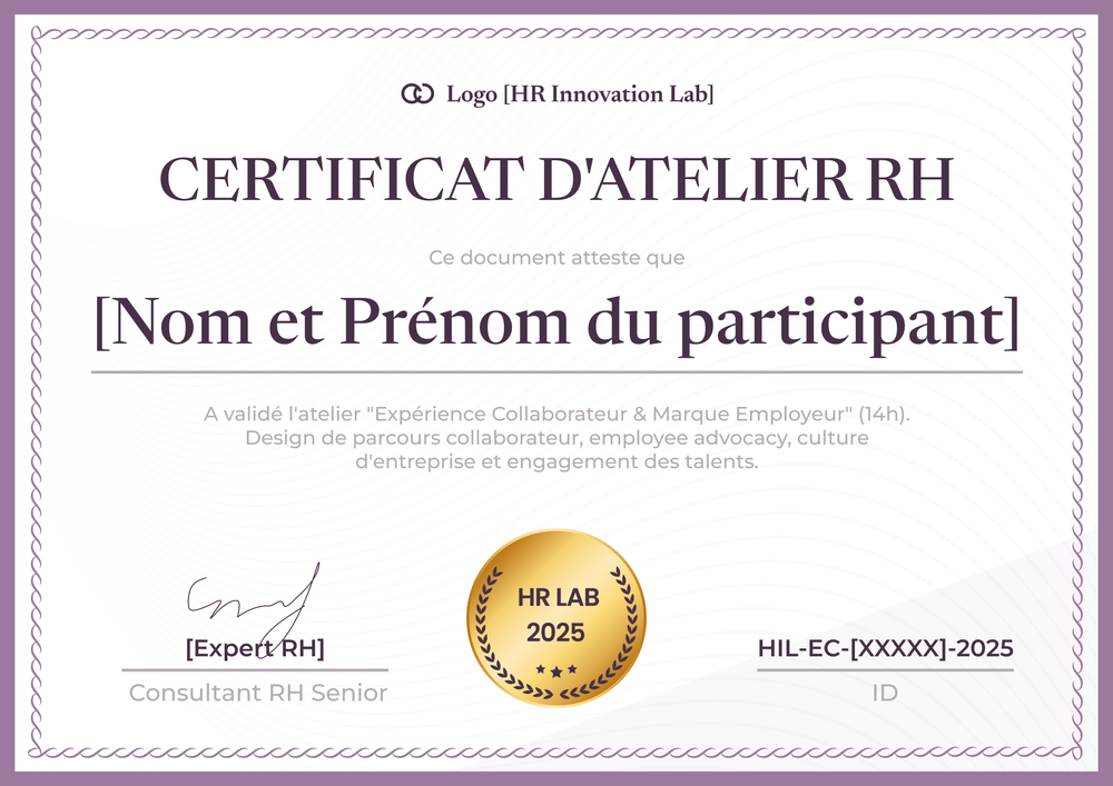 Modèle certificat atelier distinctif – Paysage Modèle certificat atelier distinctif – Paysage