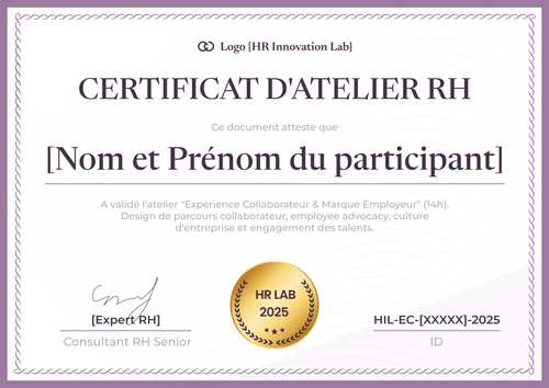 Modèle certificat atelier distinctif – Paysage Modèle certificat atelier distinctif – Paysage