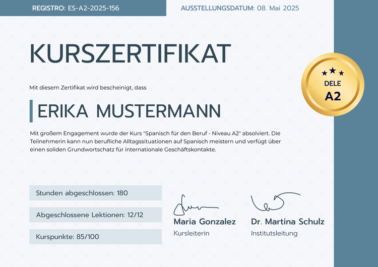 Vielseitige professionelle Kurszertifikat Vorlage Vielseitige professionelle Kurszertifikat Vorlage