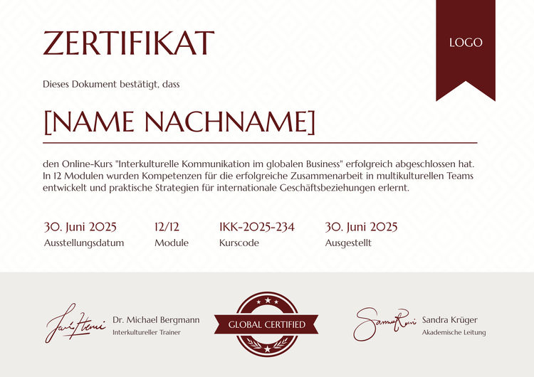 Ordentliche professionelle Kurszertifikat Vorlage Ordentliche professionelle Kurszertifikat Vorlage