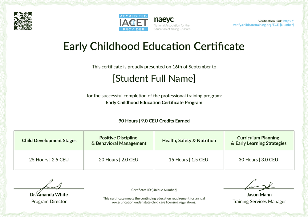Online Editable Child Care Certificate – Landscape Online Editable Child Care Certificate – Landscape