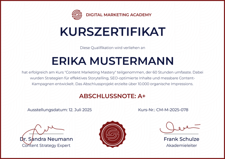 Einzigartige moderne Kurszertifikat Vorlage Einzigartige moderne Kurszertifikat Vorlage