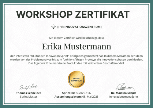 Zertifikat Workshop Vorlage – Querformat Zertifikat Workshop Vorlage – Querformat