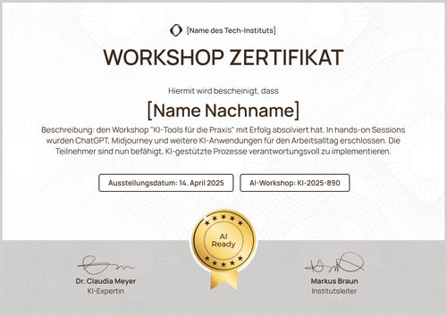Digital Marketing Zertifikat Workshop Vorlage kostenlos - Querformat Digital Marketing Zertifikat Workshop Vorlage kostenlos - Querformat