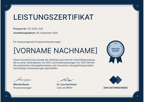 Professionelle Leistungszertifikat Vorlage für Innovation -Querformat Professionelle Leistungszertifikat Vorlage für Innovation -Querformat