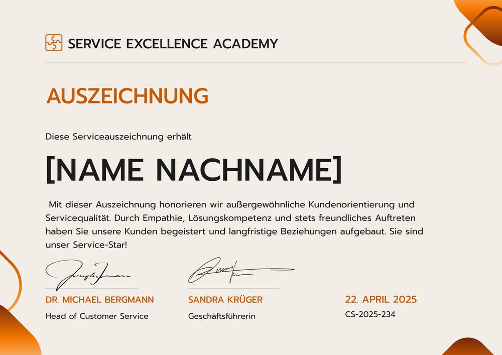 Einzigartige Auszeichnung Vorlage – Querformat Einzigartige Auszeichnung Vorlage – Querformat