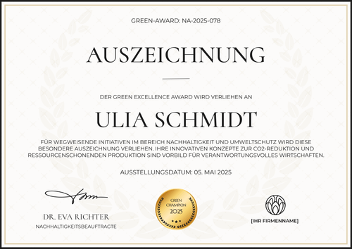 Professionelle Vorlage Auszeichnung – Querformat Professionelle Vorlage Auszeichnung – Querformat
