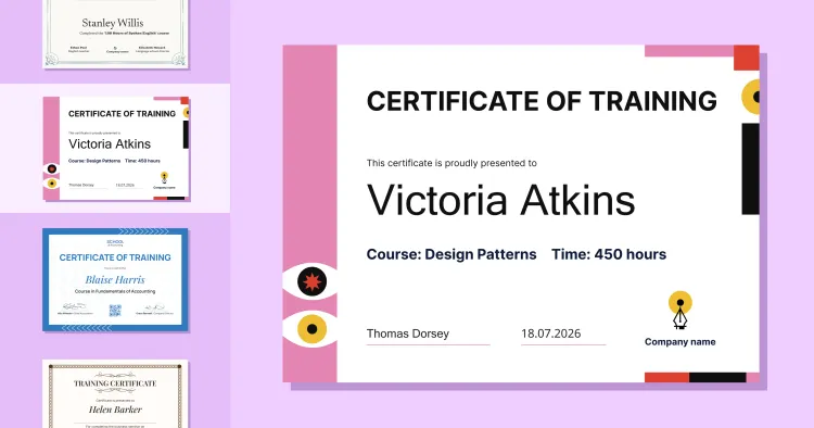 25 Free Training Certificate Templates to Use in 2026 cover image 25 Free Training Certificate Templates to Use in 2026 cover image