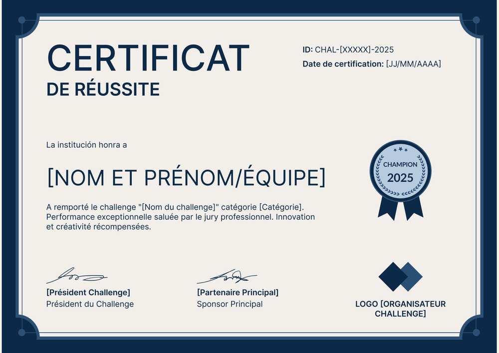 Certificat de réussite modèle professionnel – Paysage Certificat de réussite modèle professionnel – Paysage