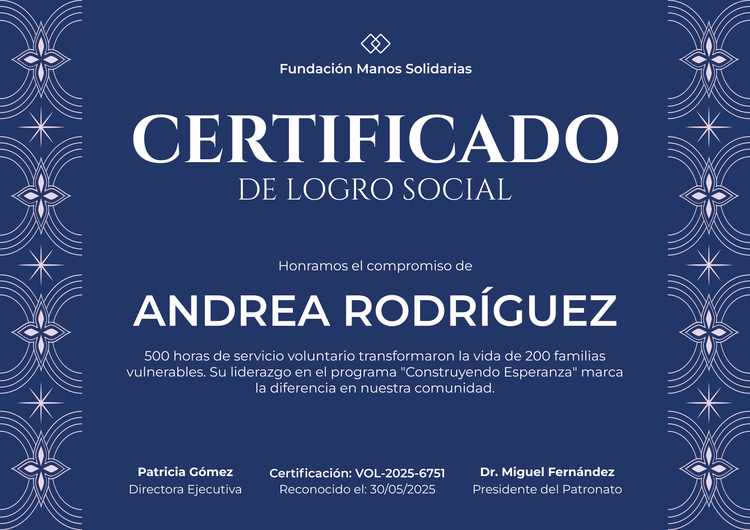 Modelo de certificado de logro simple y elegante Modelo de certificado de logro simple y elegante