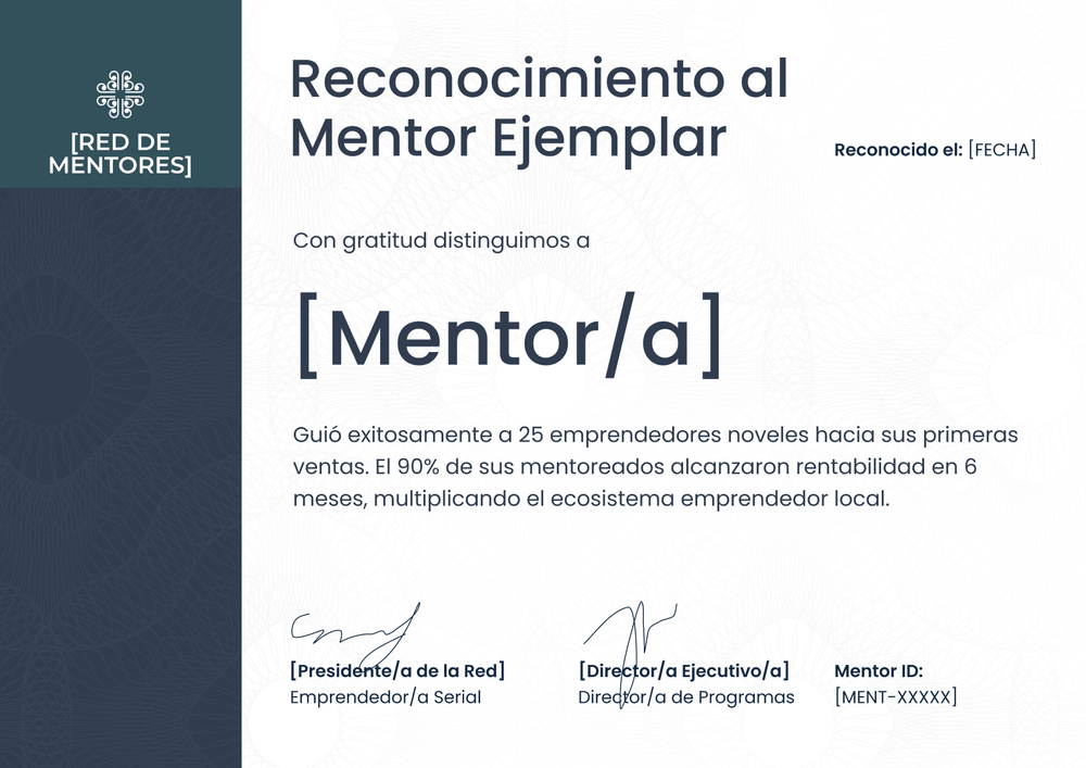 Certificado de logro profesional para imprimir – Horizontal Certificado de logro profesional para imprimir – Horizontal