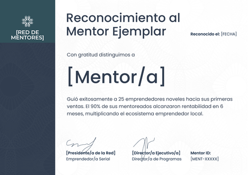 Certificado de logro profesional para imprimir – Horizontal Certificado de logro profesional para imprimir – Horizontal