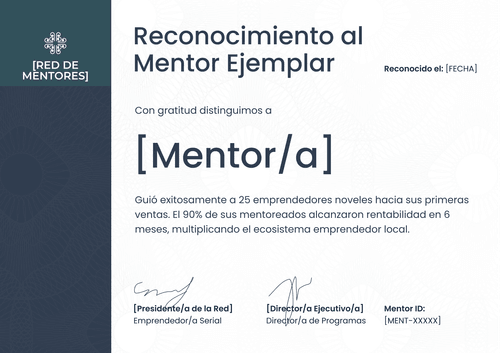 Certificado de logro profesional para imprimir – Horizontal Certificado de logro profesional para imprimir – Horizontal