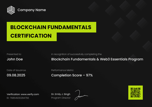 Crypto Trading Certificate Template – Landscape Crypto Trading Certificate Template – Landscape