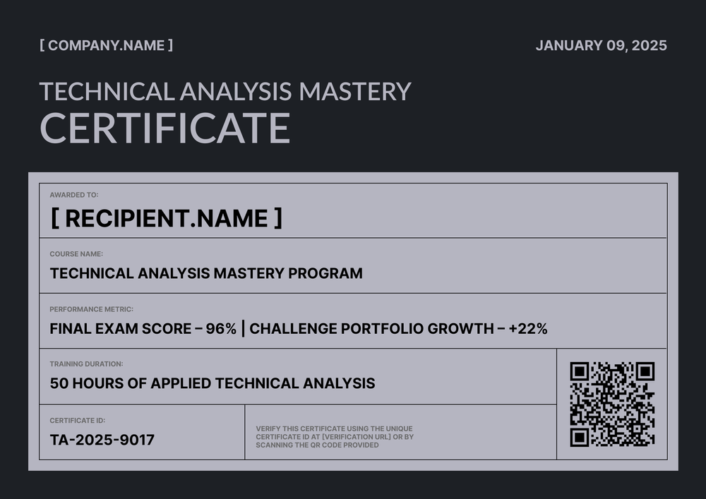 Crypto Trading Certificate Template – Landscape Crypto Trading Certificate Template – Landscape