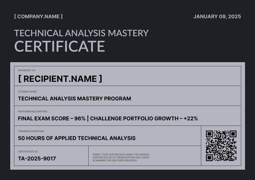 Crypto Trading Certificate Template – Landscape Crypto Trading Certificate Template – Landscape