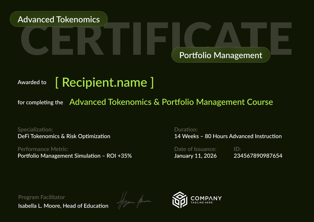 Modern Crypto Trading Certificate Template – Landscape Modern Crypto Trading Certificate Template – Landscape