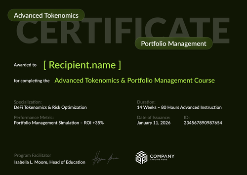 Modern Crypto Trading Certificate Template – Landscape Modern Crypto Trading Certificate Template – Landscape