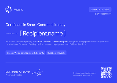 Efficient Crypto Expert Certificate Template – Landscape Efficient Crypto Expert Certificate Template – Landscape