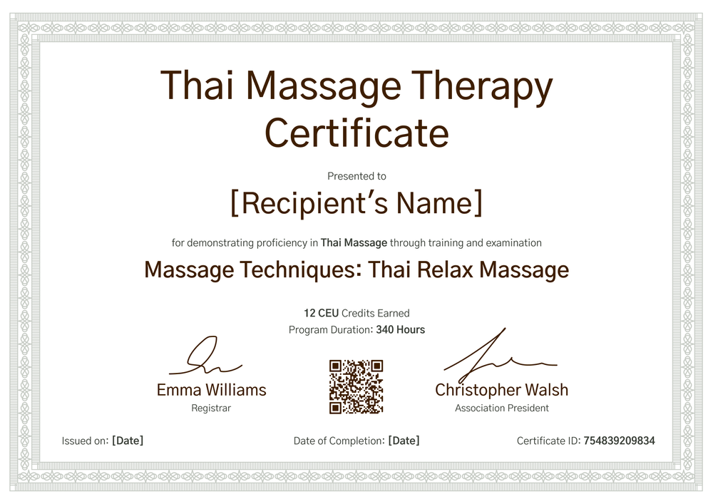 Personalize a Massage Therapist Certificate Template in Certifier - Landscape Personalize a Massage Therapist Certificate Template in Certifier - Landscape